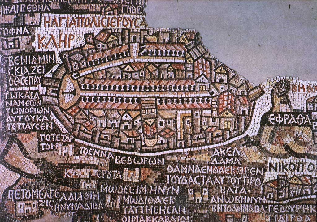The Madaba Map mosaic.