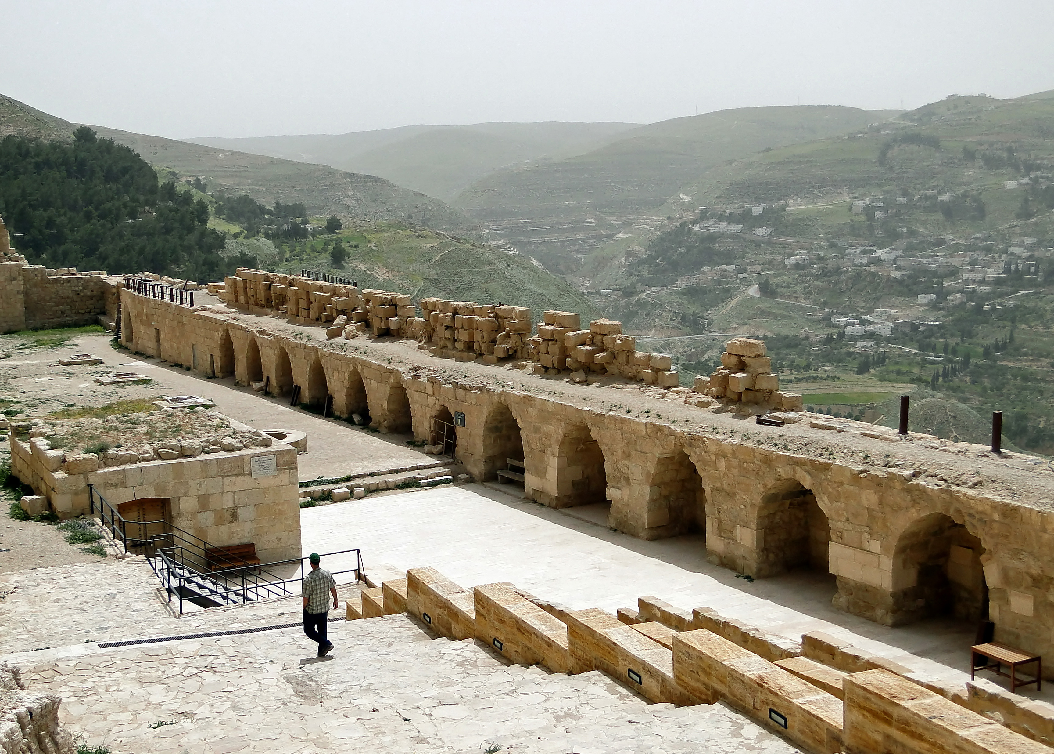 Interior galleries at Karak Castle.